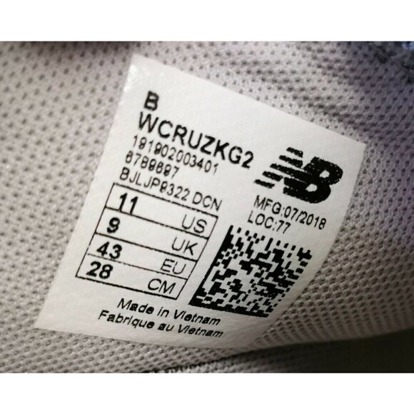 New Balance Women's Fresh Foam Cruz v2 Knit Shoes Grey /White Size 11 M (B) - Picture 7 of 7